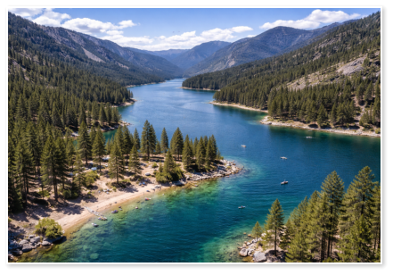 nearby lake