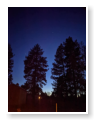 the night sky from our campground